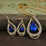 Drop Crystal Necklace | Dazzling Alloy & Crystal Pendant snake - label