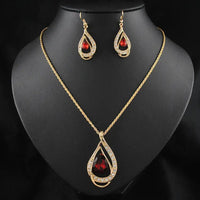 Drop Crystal Necklace | Dazzling Alloy & Crystal Pendant snake - label