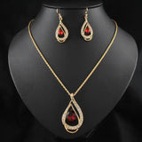 Drop Crystal Necklace | Dazzling Alloy & Crystal Pendant snake - label