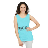 **Eco-Friendly Relaxed Fit Garment-Dyed Tank Top - 100% Ringspun Cotton** - Lagoon Blue / XS - Tank Top