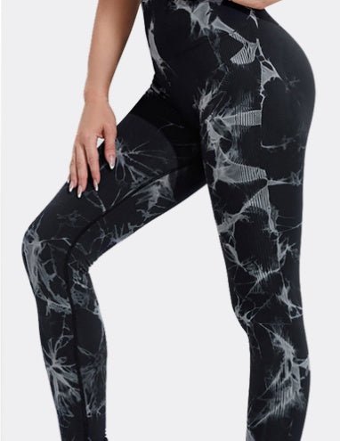 Seamless Tie - Dye Leggings snake - label