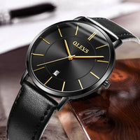 elegant watches for men: 40mm Dial, 6.5mm Slim Case, 3 Bar Water Resistance - snake - label