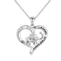 Elephant Necklace with Trendy Zodiac Pendant & High - Quality Alloy snake - label