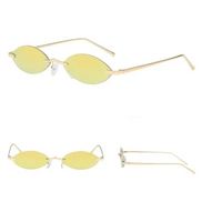 Elliptical Sunglasses for Women | UV400 Lens, Vintage Design snake - label