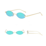 Elliptical Sunglasses for Women | UV400 Lens, Vintage Design snake - label