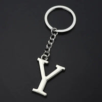 English Alphabet Personalized Zinc Alloy Keychain - Stylish Design, 15g & 9.7cm Length snake - label