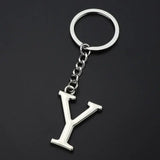 English Alphabet Personalized Zinc Alloy Keychain - Stylish Design, 15g & 9.7cm Length snake - label