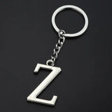 English Alphabet Personalized Zinc Alloy Keychain - Stylish Design, 15g & 9.7cm Length snake - label