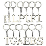 English Alphabet Personalized Zinc Alloy Keychain - Stylish Design, 15g & 9.7cm Length snake - label