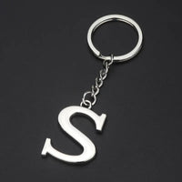 English Alphabet Personalized Zinc Alloy Keychain - Stylish Design, 15g & 9.7cm Length snake - label