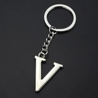 English Alphabet Personalized Zinc Alloy Keychain - Stylish Design, 15g & 9.7cm Length snake - label