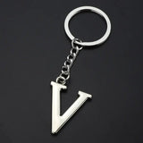 English Alphabet Personalized Zinc Alloy Keychain - Stylish Design, 15g & 9.7cm Length snake - label