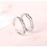 Eternal Love Ring - White Gold Couple Rings Set, Handcrafted for Men & Women snake - label