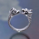 Eternal Snake Ring - Titanium Steel Unisex Jewelry with Serpentine Design snake - label