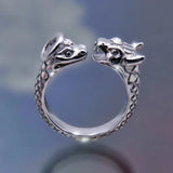 Eternal Snake Ring - Titanium Steel Unisex Jewelry with Serpentine Design - snake - label