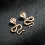 Exaggerated Snake Earrings with Animal - Inspired Design & Gift Box - Trendy Women's Jewelry snake - label