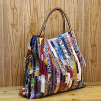 Exotic Snake Bags: High - Quality Cowhide Shoulder Bag for Women - snake - label