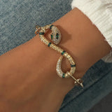 Exotic Snake Bracelet with Elegant Gold Design & Unique Style - snake - label