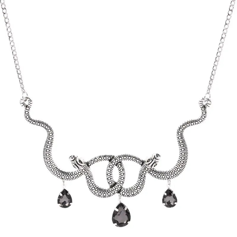 Exquisite Snake Element Necklace with Clavicle Chain snake - label