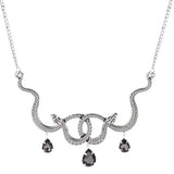 Exquisite Snake Element Necklace with Clavicle Chain snake - label