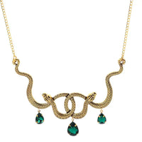 Exquisite Snake Element Necklace with Clavicle Chain snake - label