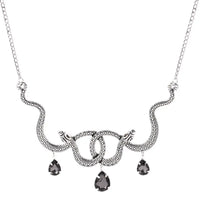 Exquisite Snake Element Necklace with Clavicle Chain - snake - label