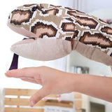 Farmer And Python Simulation Snake Plush Puppet Toy - Pictured - toys