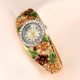 FASHION LADIES BRACELET WATCH: Quartz Movement, 1.8cm Dial, Stainless Steel Case & Bracelet - snake - label