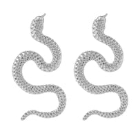 Fashion Metal Snake Earrings - Exquisite Zodiac Design snake - label