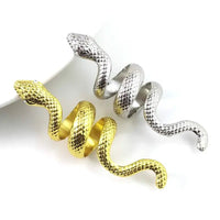 Fashion Metal Snake Ring with European American Style & Snake Type Design: Alloy, Electroplated, Semi - Precious Stones snake - label