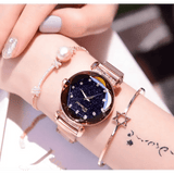 Fashion Sky Watches: Analog Quartz Movement with Magnetic Mesh Band snake - label