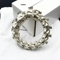 Fashion Snake Bone Bracelet: Adjustable Silver Plated Unisex Style snake - label