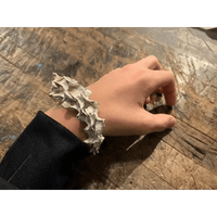 Fashion Snake Bone Bracelet: Adjustable Silver Plated Unisex Style snake - label