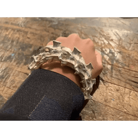 Fashion Snake Bone Bracelet: Adjustable Silver Plated Unisex Style snake - label