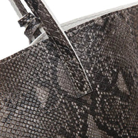 Fashion Snake Ladies Handbags - Elegant Snake Print Design with Smartphone Pocket snake - label