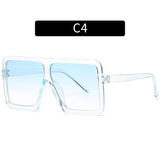 Fashion Square Sunglasses: UV400 Protection & Trendy Frame Design snake - label