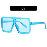 Fashion Square Sunglasses: UV400 Protection & Trendy Frame Design snake - label