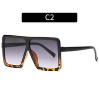 Fashion Square Sunglasses: UV400 Protection & Trendy Frame Design snake - label