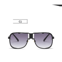 Fashion Street Sunglasses: Square Frame PC Lens Metal Sunglasses snake - label