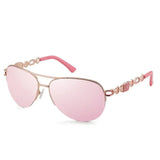 Fashion Trend Sunglasses: UV400 Protection, Metal Frame, PC Lenses snake - label