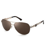 Fashion Trend Sunglasses: UV400 Protection, Metal Frame, PC Lenses snake - label