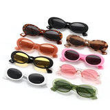 Fashionable Oval Sunglasses | High - Quality PC Frame | UV400 Protection snake - label