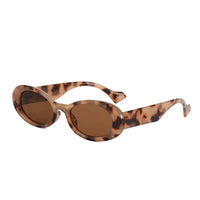 Fashionable Oval Sunglasses | High - Quality PC Frame | UV400 Protection snake - label