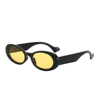 Fashionable Oval Sunglasses | High - Quality PC Frame | UV400 Protection snake - label