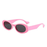 Fashionable Oval Sunglasses | High - Quality PC Frame | UV400 Protection snake - label