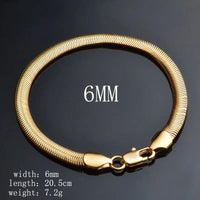 Flat Snake Bracelet with Diamond - Shaped Design & Copper Finish snake - label