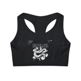 Girls' Swimsuit Crop Top: Seamless Racerback Design & Durable 82% Polyester - Sizes 2T - 5T snake - label