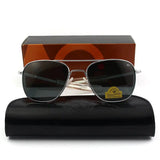 Glass Lens Sunglasses with High - Quality Glass Lenses snake - label