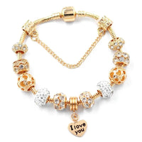 Gold Snake Crystal Bracelet with Sparkling Crystals - Elegant Design, High - Quality Alloy - 20cm Length, 38g snake - label