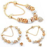 Gold Snake Crystal Bracelet with Sparkling Crystals - Elegant Design, High - Quality Alloy - 20cm Length, 38g snake - label